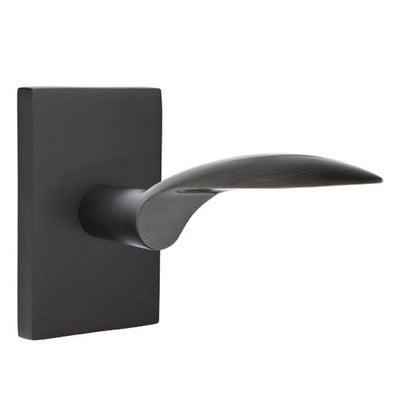 Antique Hardware Emtek Solid Brass Mercury Lever With Modern Rectangular Rosette (Several Finish Options) EMTEK LEVER DOOR KNOB