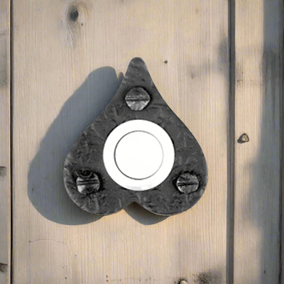 Antique Hardware Heart Shape Electric Bell Button Door Bells & Chimes