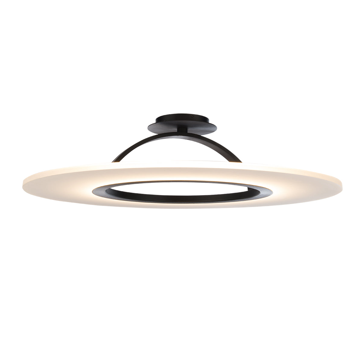 ##Antique Hardware## Elektron LED Semi-Flush Mount