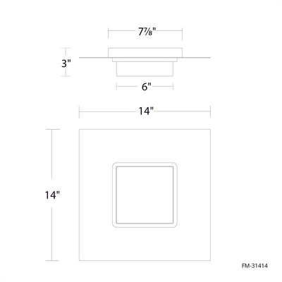 ##Antique Hardware## Double Decker LED Flush Mount