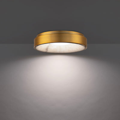 ##Antique Hardware## Crackle LED Flush Mount