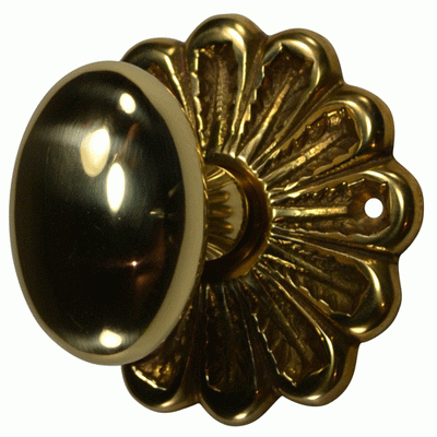 ##Antique Hardware## Maltesia Flower Rosette Door Set with Egg Door Knobs (Several Finishes Available)