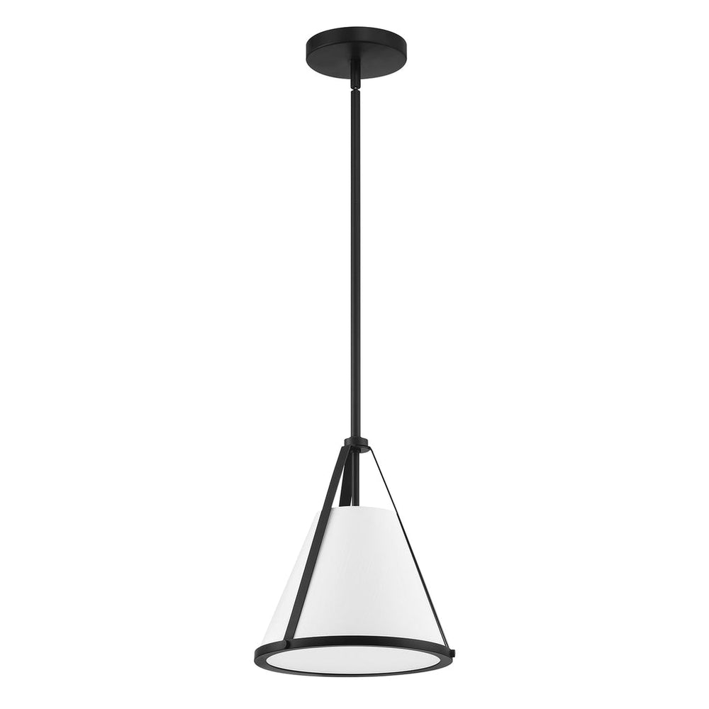 ##Antique Hardware## Fulton 1 Light Black Pendant