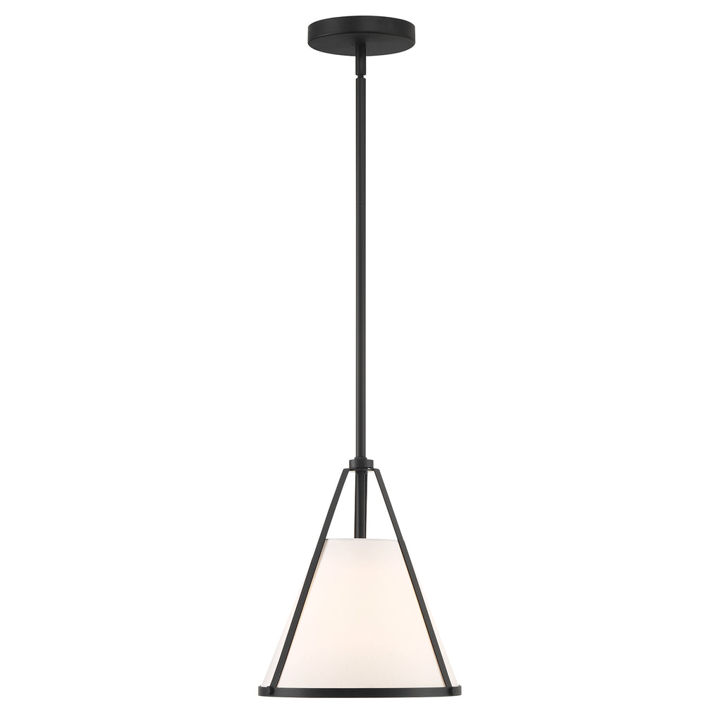 ##Antique Hardware## Fulton 1 Light Black Pendant