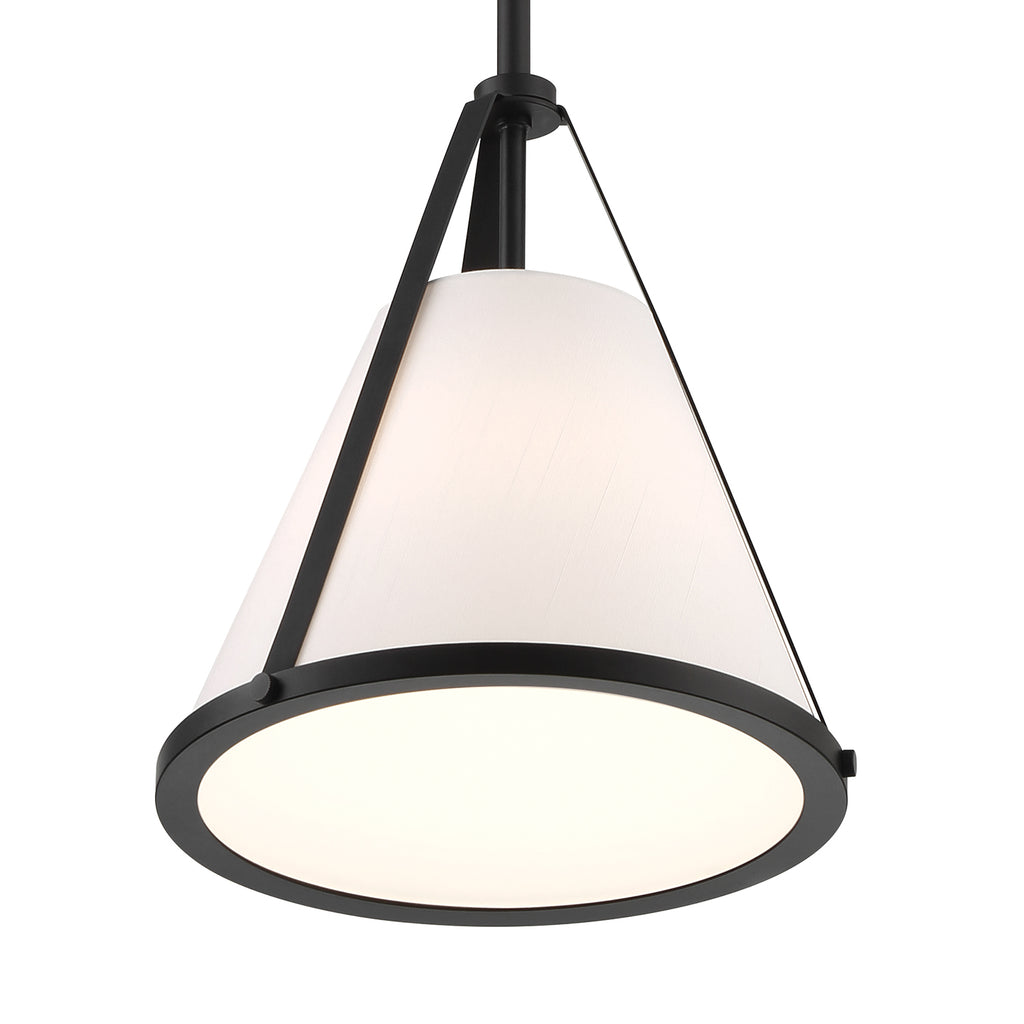 ##Antique Hardware## Fulton 1 Light Black Pendant