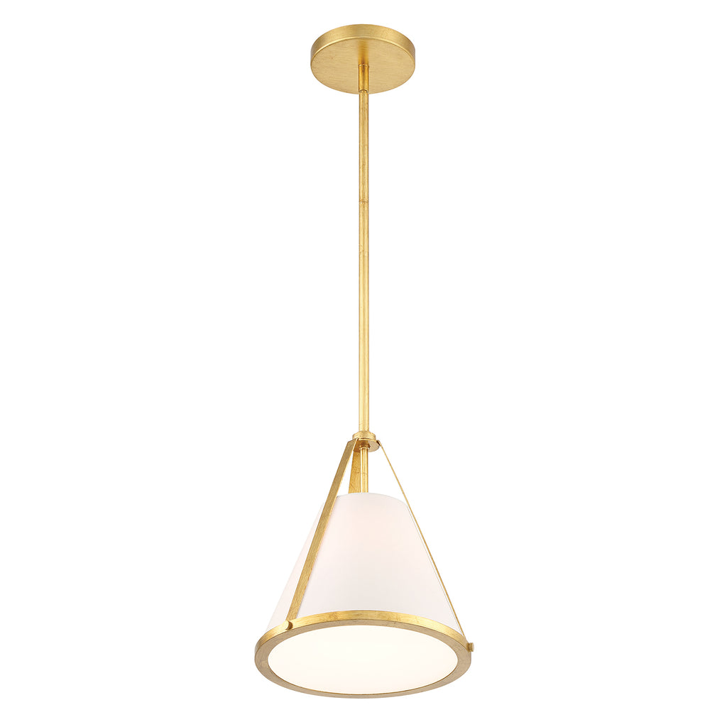 ##Antique Hardware## Fulton 1 Light Antique Gold Pendant