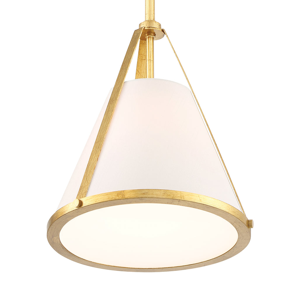 ##Antique Hardware## Fulton 1 Light Antique Gold Pendant