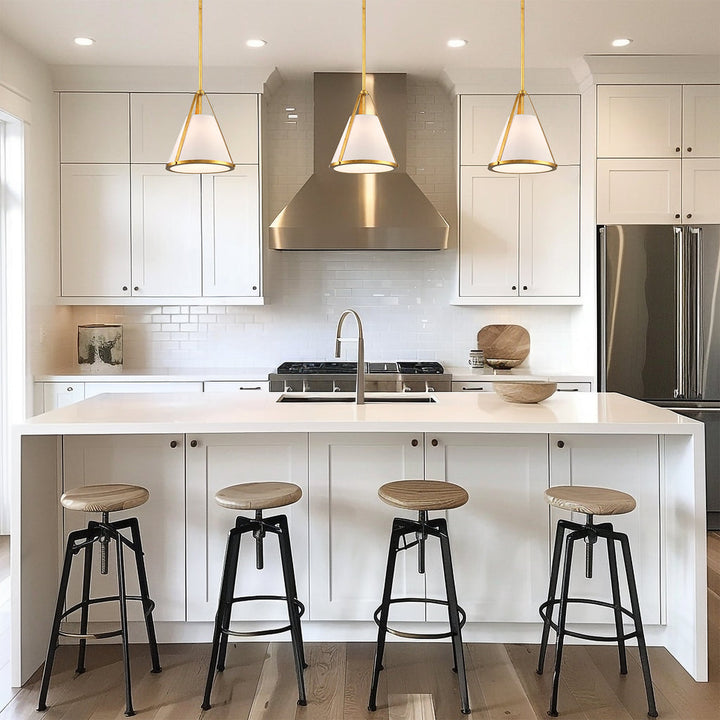 ##Antique Hardware## Fulton 1 Light Antique Gold Pendant
