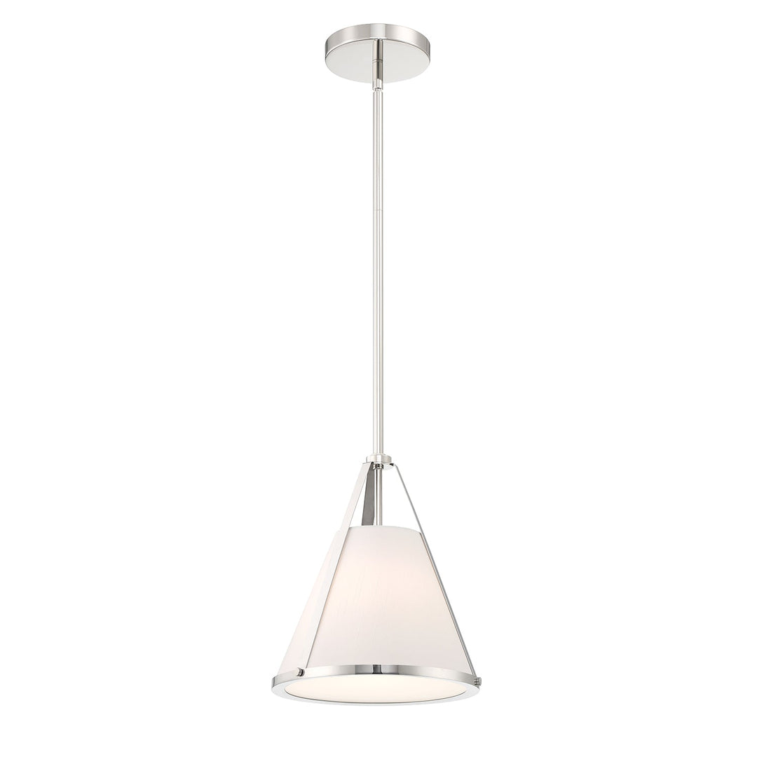 ##Antique Hardware## Fulton 1 Light Polished Nickel Pendant