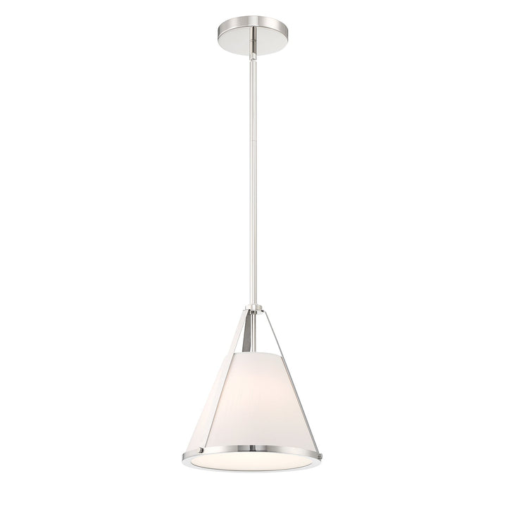 ##Antique Hardware## Fulton 1 Light Polished Nickel Pendant