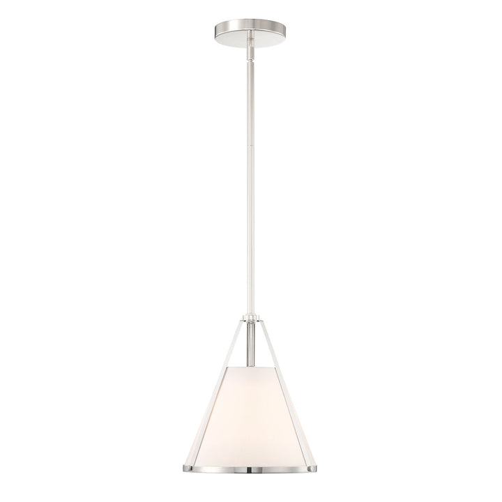 ##Antique Hardware## Fulton 1 Light Polished Nickel Pendant