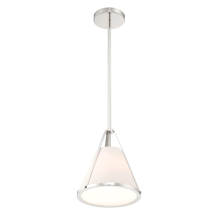 ##Antique Hardware## Fulton 1 Light Polished Nickel Pendant