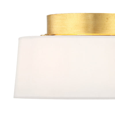 ##Antique Hardware## Fulton 2 Light Antique Gold Semi Flush Mount