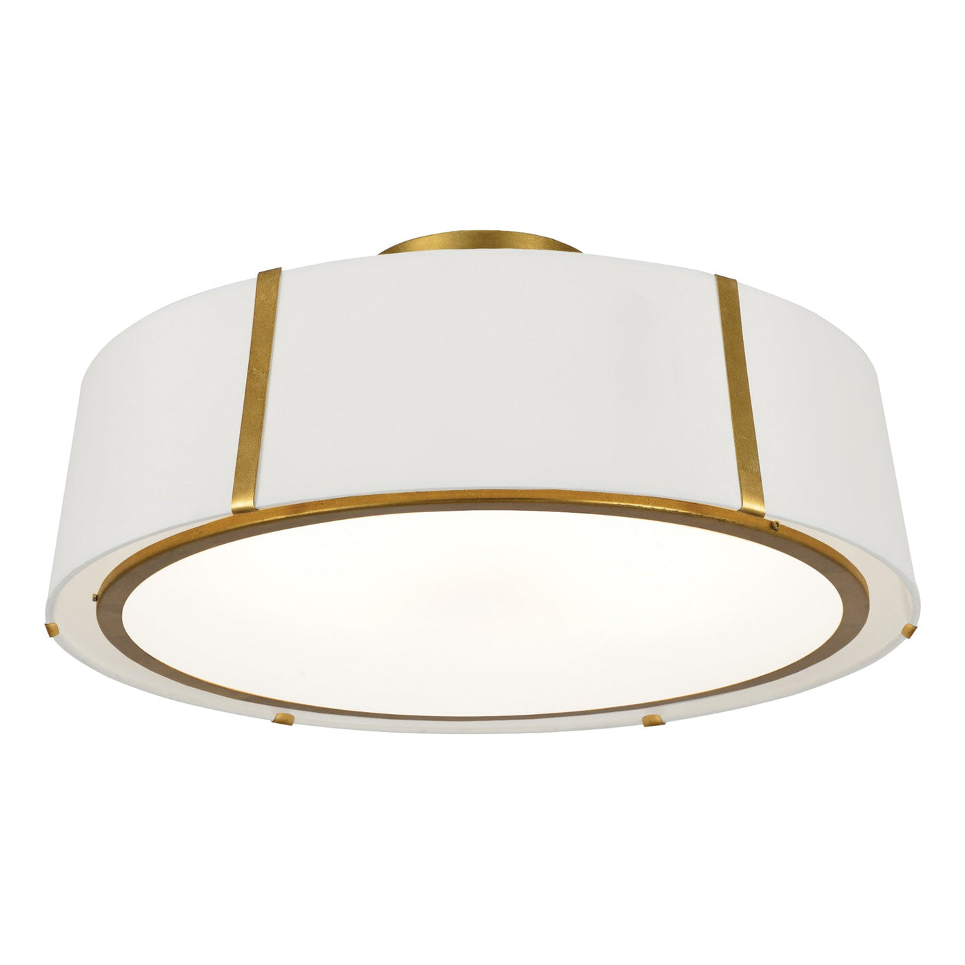 ##Antique Hardware## Fulton 6 Light Antique Gold Semi Flush Mount