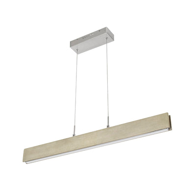 ##Antique Hardware## COLMAR INTEGRATED LED RUBBER WOOD CEILING ISLAND LIGHT WITH ADJUSTABLE STEEL BRAIDED CABLE.18W, 1400 LUMEN, 3000K