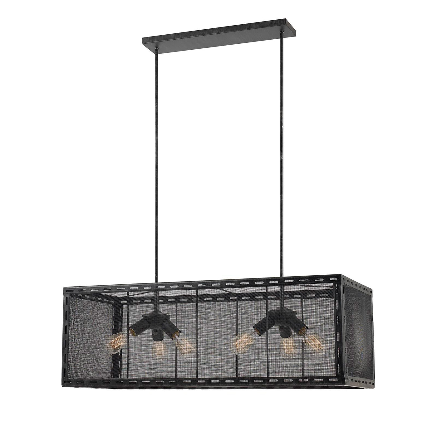 ##Antique Hardware## 60W X 6 EVANSTON METAL CHANDELIER (EDISON BULBS NOT INCLUDED)
