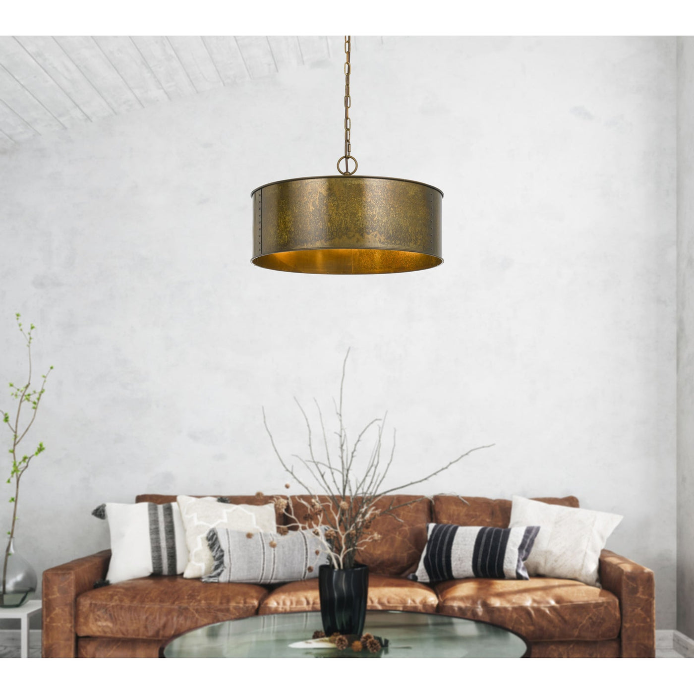 ##Antique Hardware## 60W X 3 ROCHEFORT METAL 3 LIGHT CHANDELIER