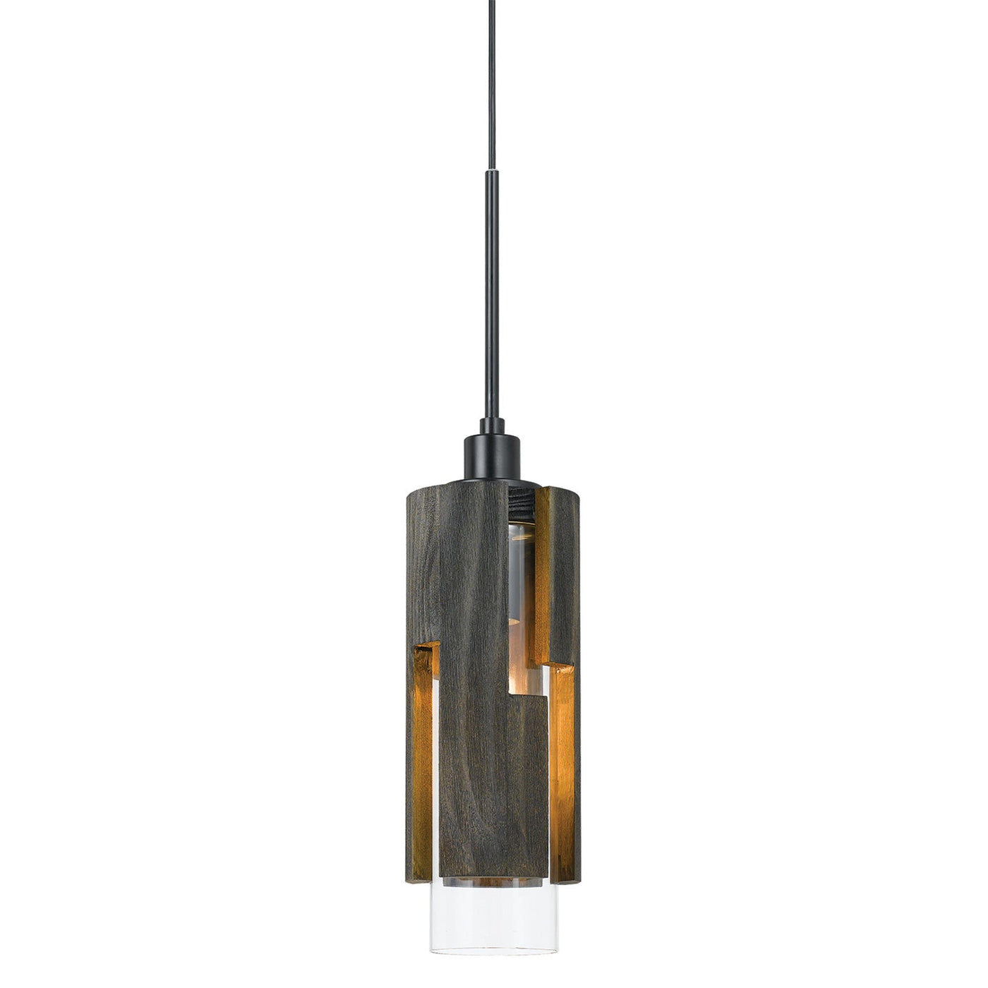 ##Antique Hardware## 60W REGGIO WOOD PENDANT GLASS FIXTURE (EDISON BULB NOT INCLUDED)