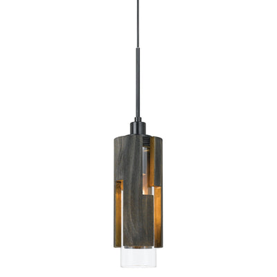 ##Antique Hardware## 60W REGGIO WOOD PENDANT GLASS FIXTURE (EDISON BULB NOT INCLUDED)