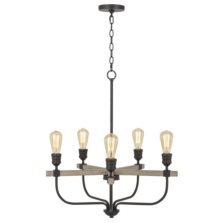 Antique Hardware 60W X 5 SION METAL CHANDELIER Chandelier