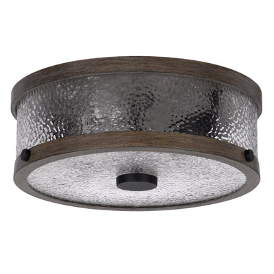 Antique Hardware 60W X 3 MATEO METAL/GLASS SEMI FLUSH MOUNT FIXTURE Semi Flush
