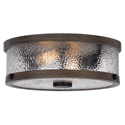 Antique Hardware 60W X 3 MATEO METAL/GLASS SEMI FLUSH MOUNT FIXTURE Semi Flush