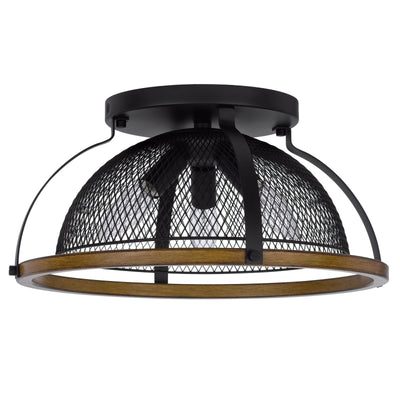 Antique Hardware 60W X 3 LONGMONT METAL SEMI FLUSH MOUNT FIXTURE Semi Flush