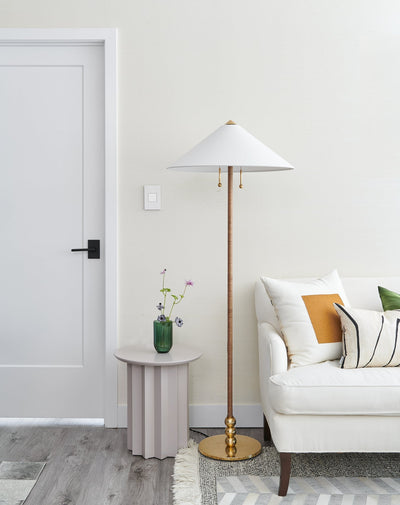 ##Antique Hardware## Flare Floor Lamp