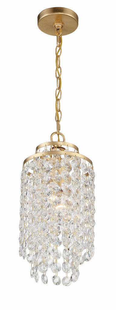 ##Antique Hardware## Gabrielle 1 Light Antique Gold Mini Pendant
