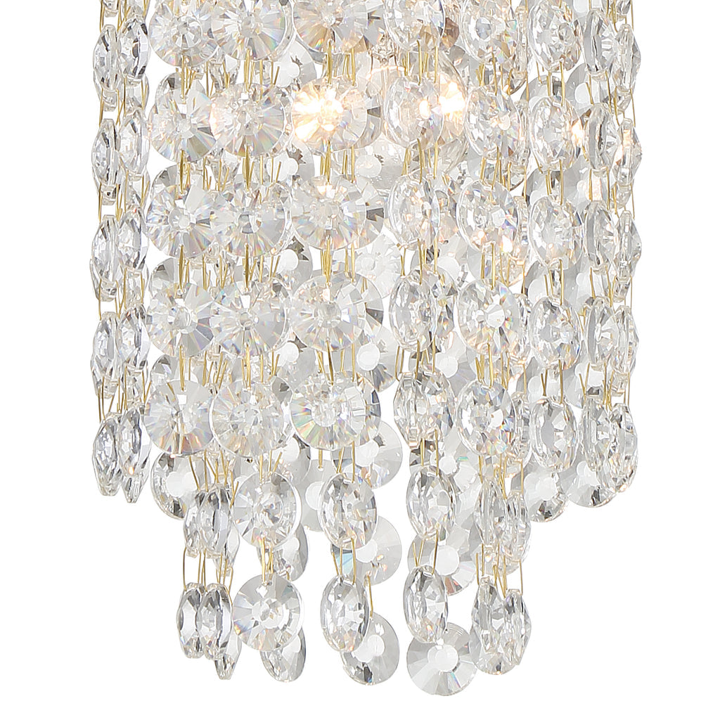 ##Antique Hardware## Gabrielle 1 Light Antique Gold Mini Pendant