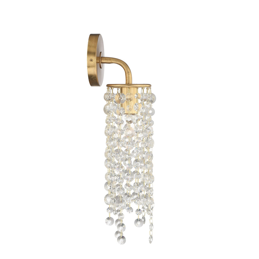 ##Antique Hardware## Gabrielle 1 Light Antique Gold Sconce