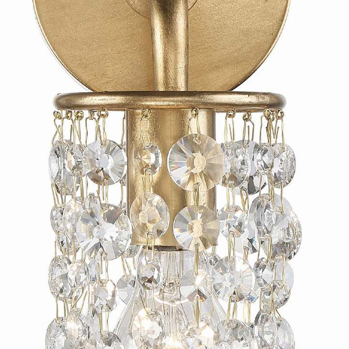 ##Antique Hardware## Gabrielle 1 Light Antique Gold Sconce