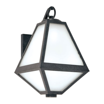 ##Antique Hardware## Brian Patrick Flynn Glacier 1 Light Black Charcoal Outdoor Sconce