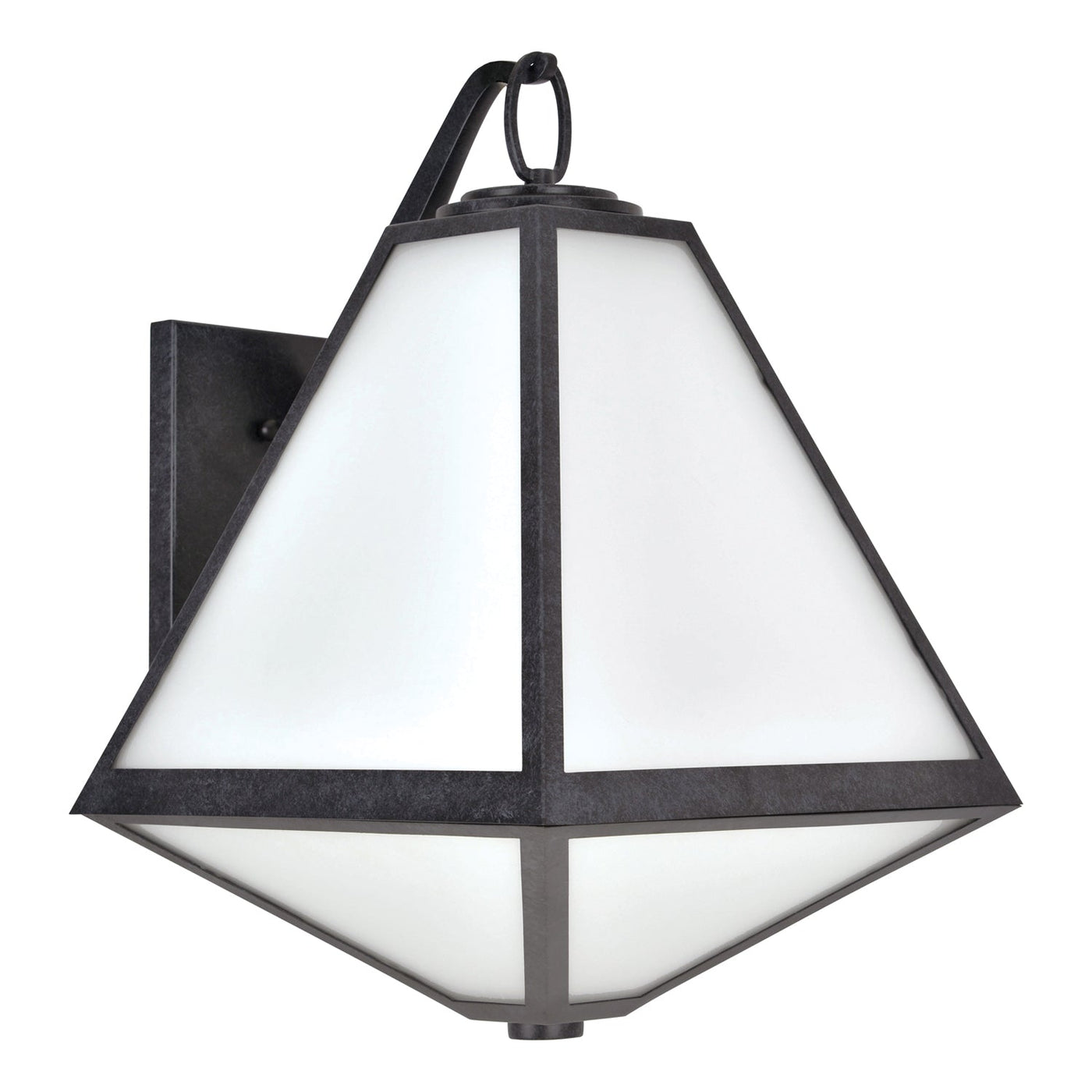##Antique Hardware## Brian Patrick Flynn Glacier 3 Light Black Charcoal Outdoor Sconce