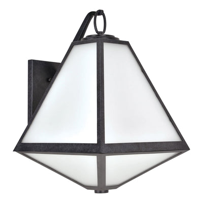 ##Antique Hardware## Brian Patrick Flynn Glacier 3 Light Black Charcoal Outdoor Sconce