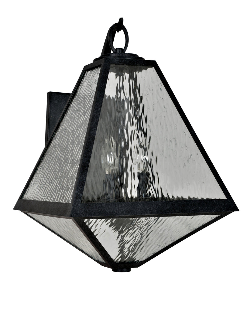 ##Antique Hardware## Brian Patrick Flynn Glacier 3 Light Black Charcoal Outdoor Sconce