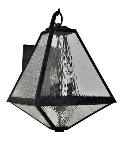 ##Antique Hardware## Brian Patrick Flynn Glacier 3 Light Black Charcoal Outdoor Sconce