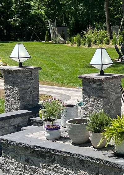 ##Antique Hardware## Brian Patrick Flynn Glacier 3 Light Black Charcoal Outdoor Post