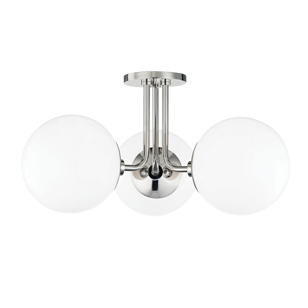 ##Antique Hardware## Stella Semi Flush