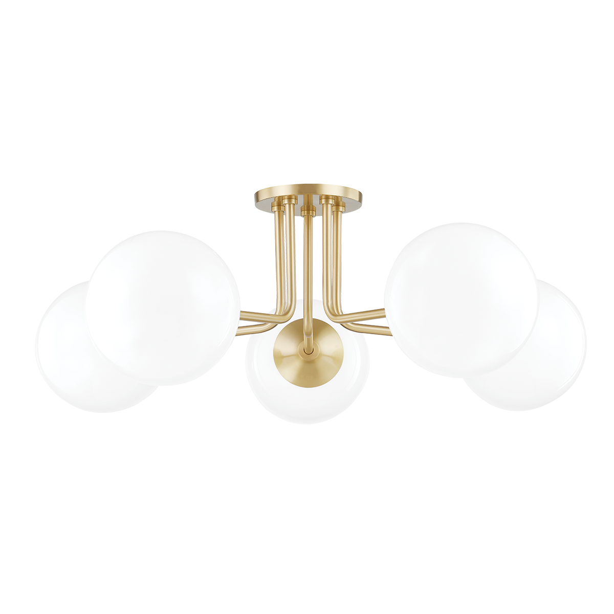 ##Antique Hardware## Stella Semi Flush