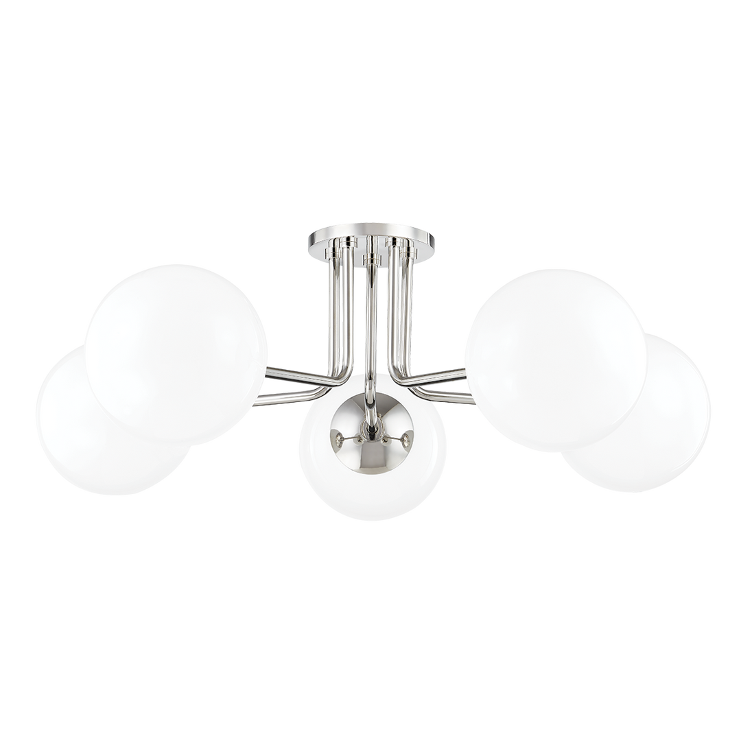 ##Antique Hardware## Stella Semi Flush