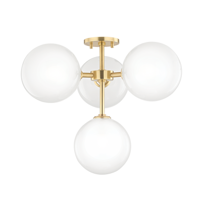 ##Antique Hardware## Ashleigh Semi Flush