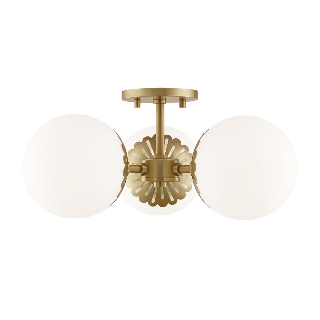 ##Antique Hardware## Paige Semi Flush