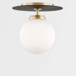 ##Antique Hardware## Ellis Semi Flush