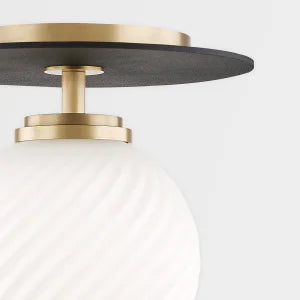 ##Antique Hardware## Ellis Semi Flush