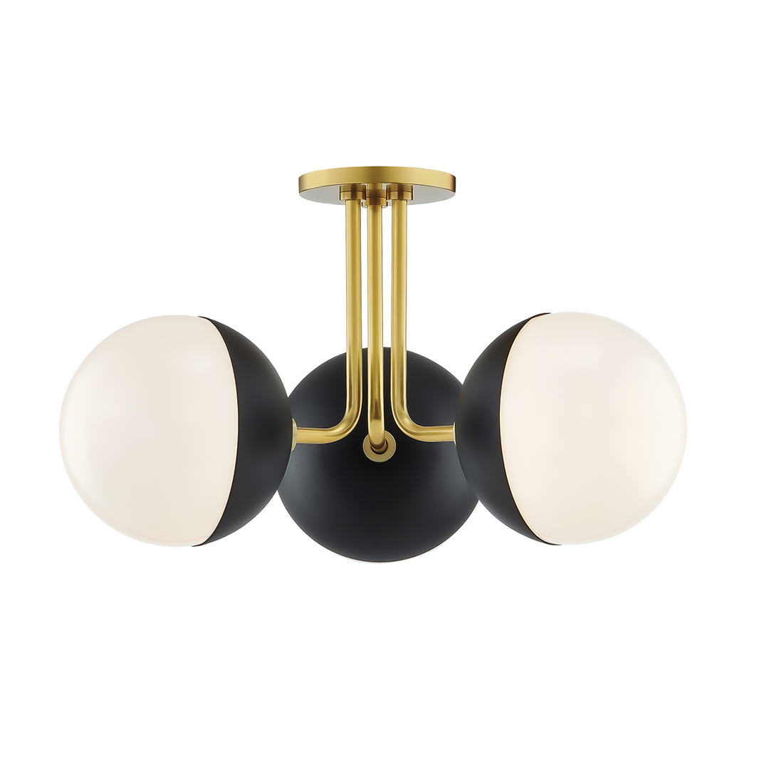 ##Antique Hardware## Renee Semi Flush