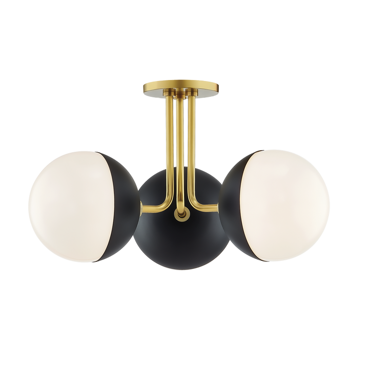 ##Antique Hardware## Renee Semi Flush