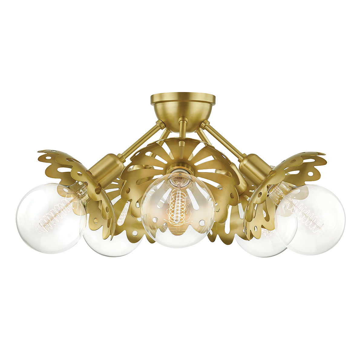 ##Antique Hardware## Alyssa Semi Flush