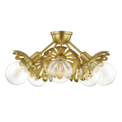 ##Antique Hardware## Alyssa Semi Flush
