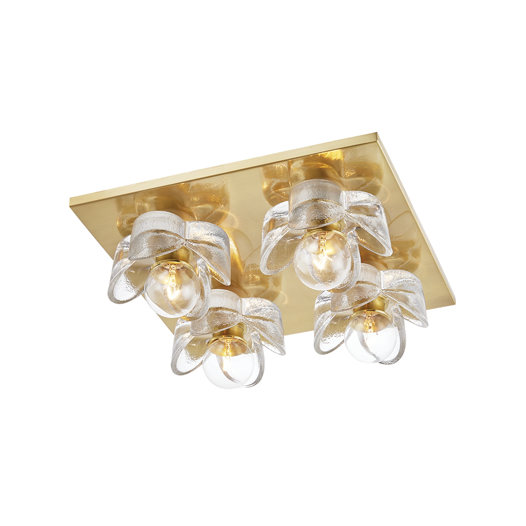 ##Antique Hardware## Shea Flush Mount